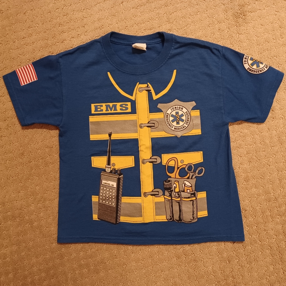 Kid's Junior EMS Tee - Blue (Small)